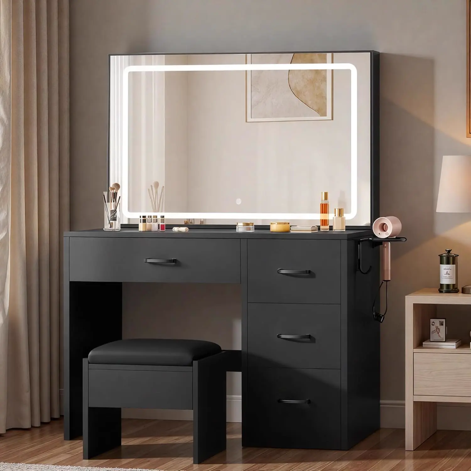 Σετ μπουντουάρ ELARA HOME με ρυθμιζόμενο LED φωτισμό — εικόνα 2